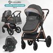 Carucior transformabil 3in1 Coccolle Melora Diamond black