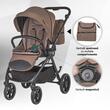 Carucior modular 2in1 Coccolle Serry Light taupe