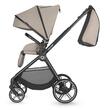 Carucior modular 4in1 Coccolle Lissia Butternut Beige cu Scoica auto iSize Coccolle Rilax Greystone si Baza isofix iSize Coccolle Rilax
