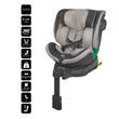 Scaun auto iSize 40-150 cm Coccolle Mago Jet black