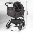 Carucior modular 4in1 Coccolle Serry Jet black cu Scoica auto iSize Coccolle Knox Black si Baza isofix iSize Coccolle Knox