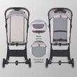 Carucior sport cu pliere automata Coccolle Melia Pearl Mist