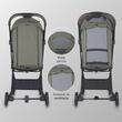 Carucior sport cu pliere automata Coccolle Melia Sage Shadow
