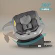Scaun auto iSize 40-150 cm Coccolle Nyota Moonlit grey