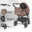 Carucior modular 4in1 Coccolle Serry Light Taupe cu Scoica auto iSize Coccolle Knox Black si Baza isofix iSize Coccolle Knox