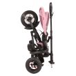 Tricicleta cu roti de cauciuc Qplay Rito Rubber Roz