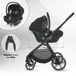 Carucior modular 4in1 Coccolle Serry Light Taupe cu Scoica auto iSize Coccolle Knox Black si Baza isofix iSize Coccolle Knox