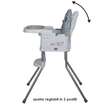 Scaun de luat masa multifunctional Coccolle Ziti Grey Stars