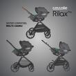 Carucior modular 4in1 Coccolle Lissia Butternut Beige cu Scoica auto iSize Coccolle Rilax Greystone si Baza isofix iSize Coccolle Rilax