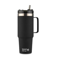 Cana termoizolanta calatorii Nava 900 ml negru