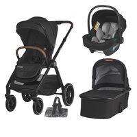 Sistem modular 3in1 Coccolle Aspen Jet Black + Scoica Coccolle Knox Greystone